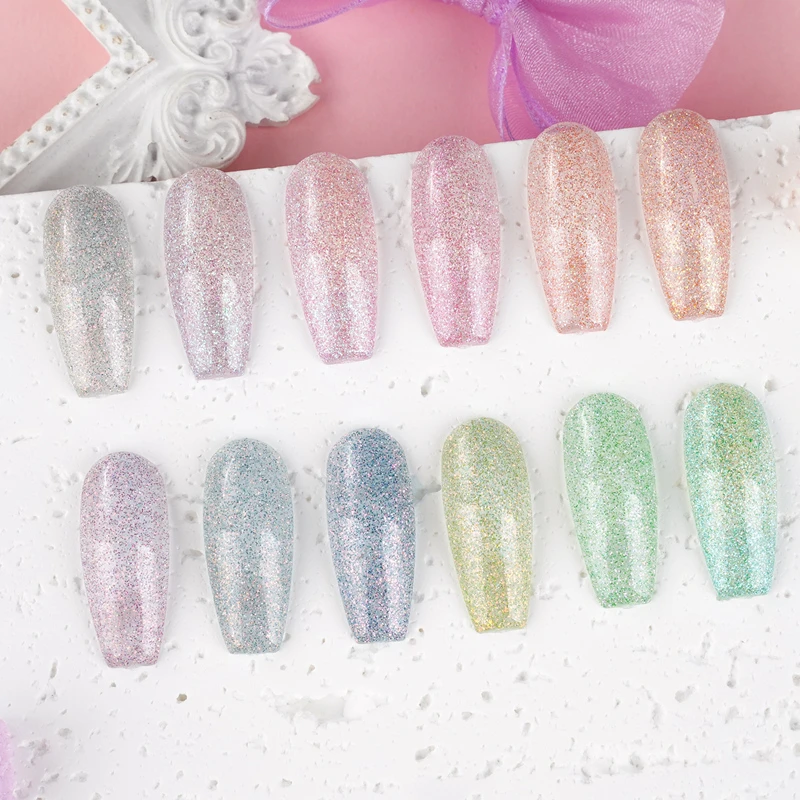 Changement de couleurs &eacute;blouissant Diamond Nail Glow