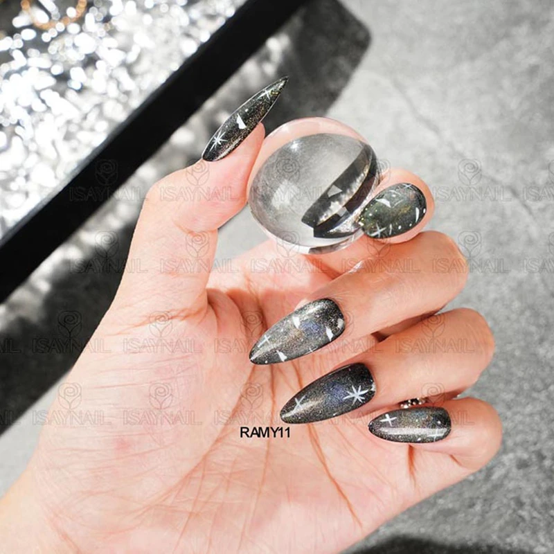 Vernis gel pour les yeux de chat Rainbow Shifting&nbsp;&ndash; Ongles iris&eacute;s Galaxy Art