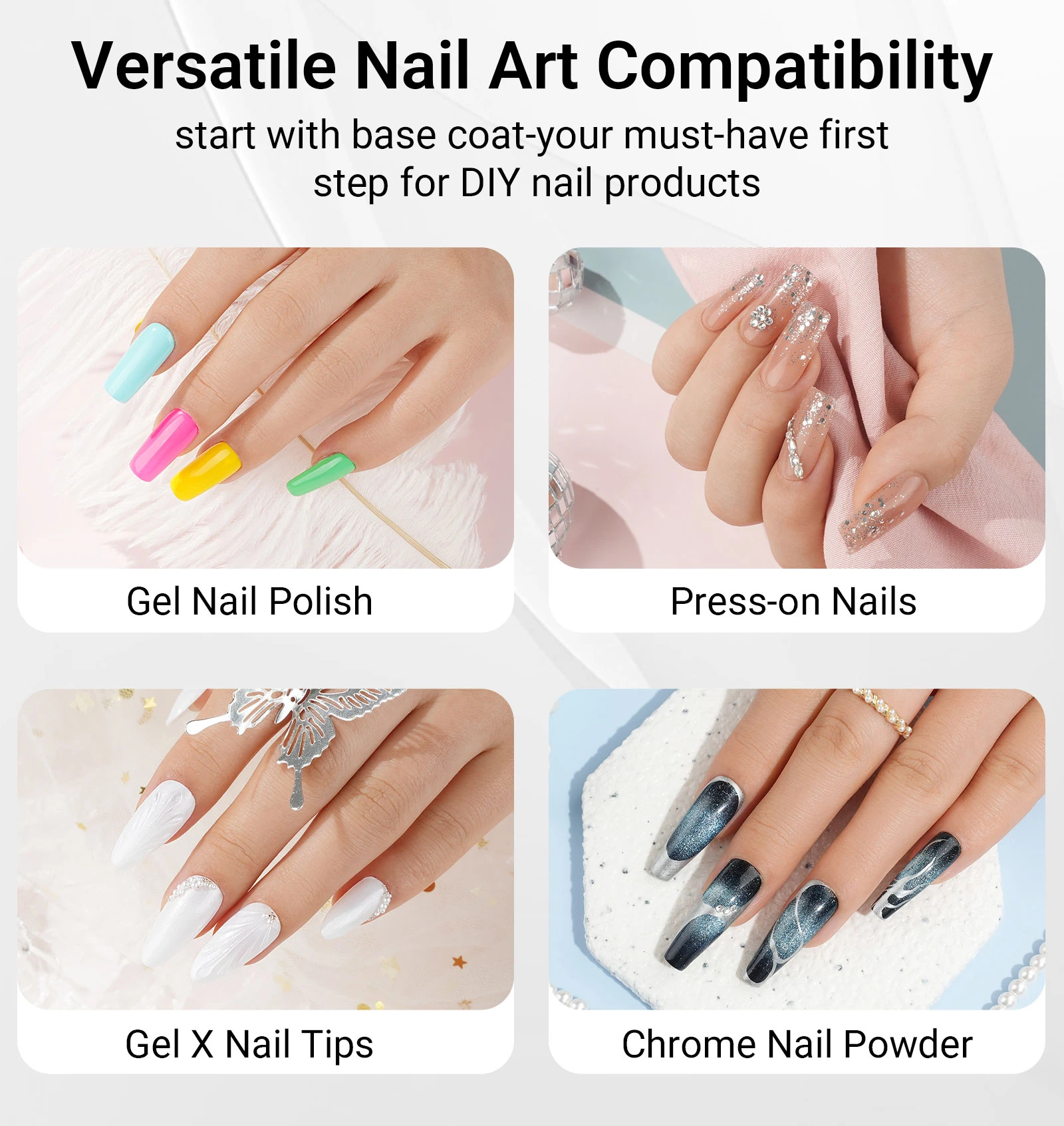 Gel de base pelable multi-usage pour un nail art facile &agrave; r&eacute;aliser soi-m&ecirc;me